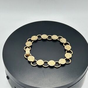 Sarah Coventry - Vintage Gold Coin Link Bracelet